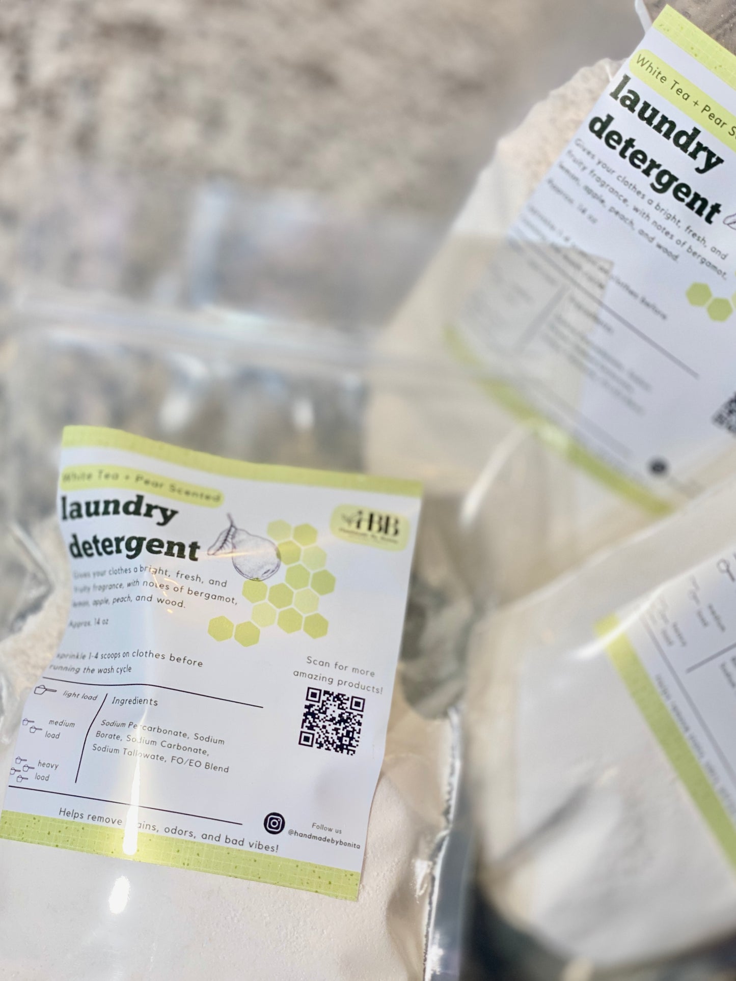White Tea and Pear Scented Laundry Detergent
