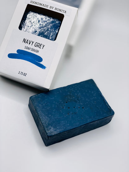 Navy Grey Soap Dough